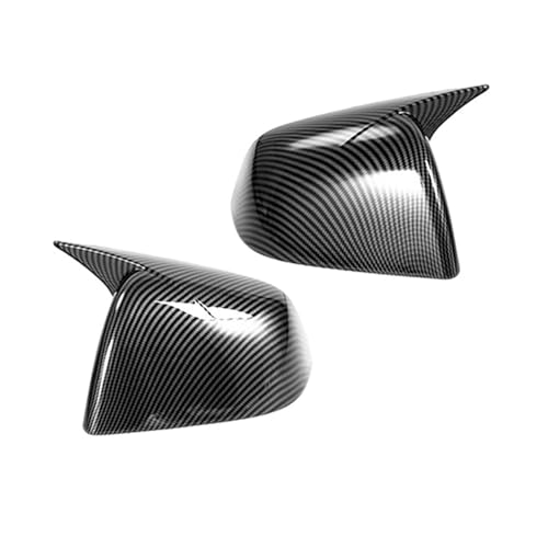 Coque de rétroviseur Tesla Modèle Y noir brillant style klaxon en ABS premium