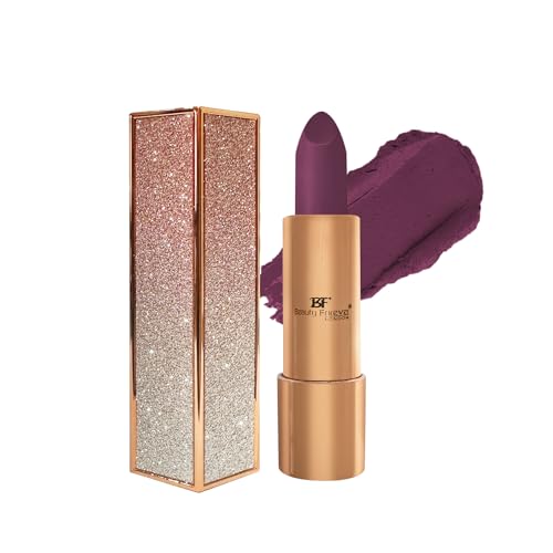 Beauty Forever Semi Matte Lipstick with Vitamin E, Plumping and Long Lasting, 3.6gms (583 Plum)