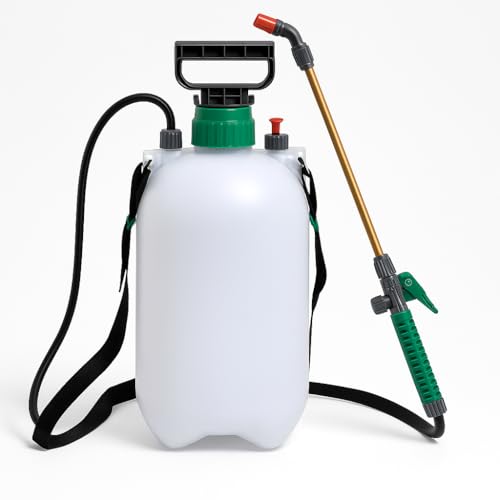 5L Pump Action Pressure Spray Garden sprayer With Pressure Release Valve, Plastic Lance & Carry Strap - Water, Weedkiller Sprayer Pump Fertilizer, Pesticides, Fungicides, Cleaning, Patio