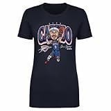 500 LEVEL Alex Caruso Oklahoma City Thunder Shirt for Women - Alex Caruso Oklahoma City Thunder Cartoon WHT (Navy, Large)