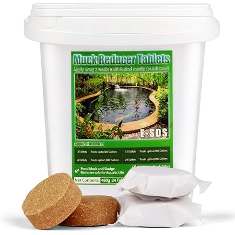 E-SDS Muck Reducer Tablets, 24 Tablets Treats up to 4, 000 Gallons Cover