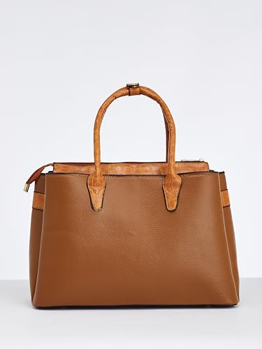 Image of Fargo Roam Handbag for Women | Vegan Leather with 15-Inch Laptop Compartment, RFID Pocket, Smooth Zip & Premium Look | Stylish Office, College & Travel Bag | Made in India