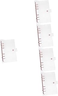 Ciieeo 5 Peças Capa De Bolso A6 Fichário A6 Caderno De Folhas Soltas Caderno De Pvc Macio A5 Fichário Protetores De Página Transparente Fichário Transparente Pvc Casca De Folhas Soltas