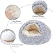 SHJOEE Flauschig Hundebett Muschelform Katzenbett Warm Tierbett Haustierbett Waschbar Hundesofa Katzensofa Plüsch Hundekorb Katzenkorb Weich Hundekissen Katzenkissen Gemütlich Hunde Katzen Schlafplatz
