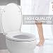 Tapa de WC, HIMIMI Asiento para Inodoro, Asiento de Inodoro en Forma...