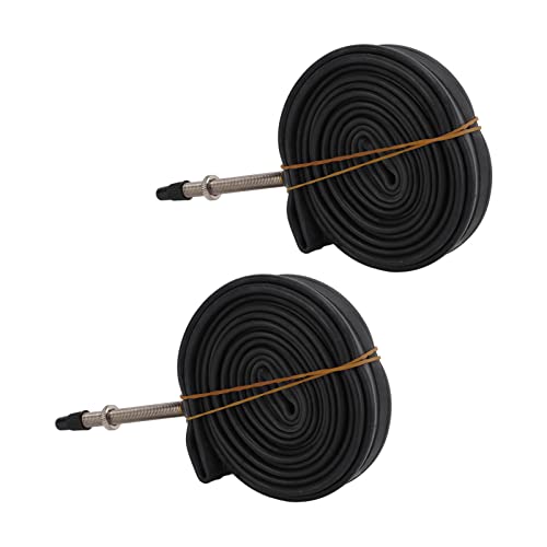 Camera d'Aria Bici 700x23C, Gomma Butile, Valvola Francese, 2 Pezzi