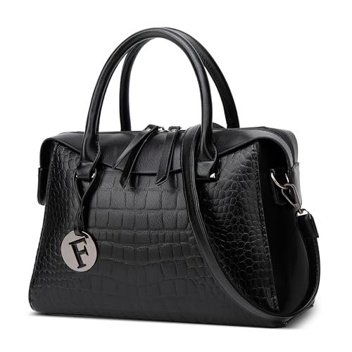 Sac fourre-tout pour le travail et les vacances grand volume en cuir noir