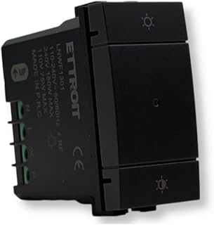 Smart Wifi Tuya Schaltermodul kompatibel mit Halterungen Bticino Living schwarz