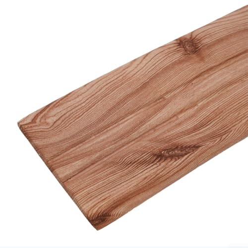 Zilimontt Adhesivo decorativo de espuma impermeable para rodapiés, borde de cintura de 3 metros para mejoras del hogar, protección anticolisión, rollos de rodapié (grano de madera gris)