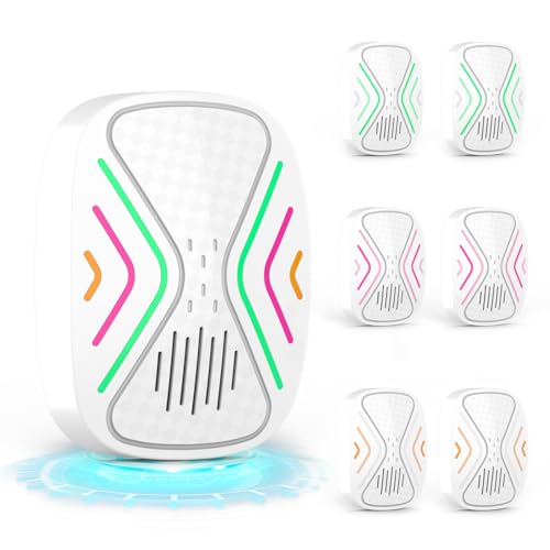 Ultrasonic Pest Control Repeller, Indoor Mouse Repellent for Rats, Mice, Bats, Rodents, Roaches, Cockroaches, Insects, and Mosquitoes – Electronic Plug-in Pest Repeller 6 Pack