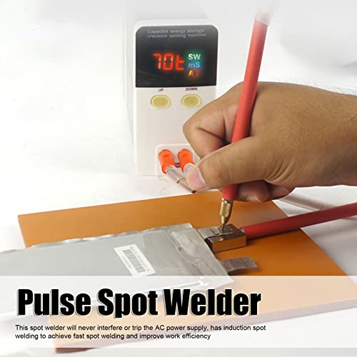 Máquina de solda por pulso com capacitor de armazenamento de energia de bateria sólida, ajuste flexí