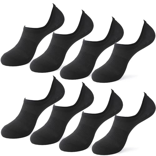 Image of Loucey 12-18 Packs No Show Socks Invisible Socks Men Women Cushioned Low Cut Ankle Sock for Running Gym Hiking (6-9 Pairs)