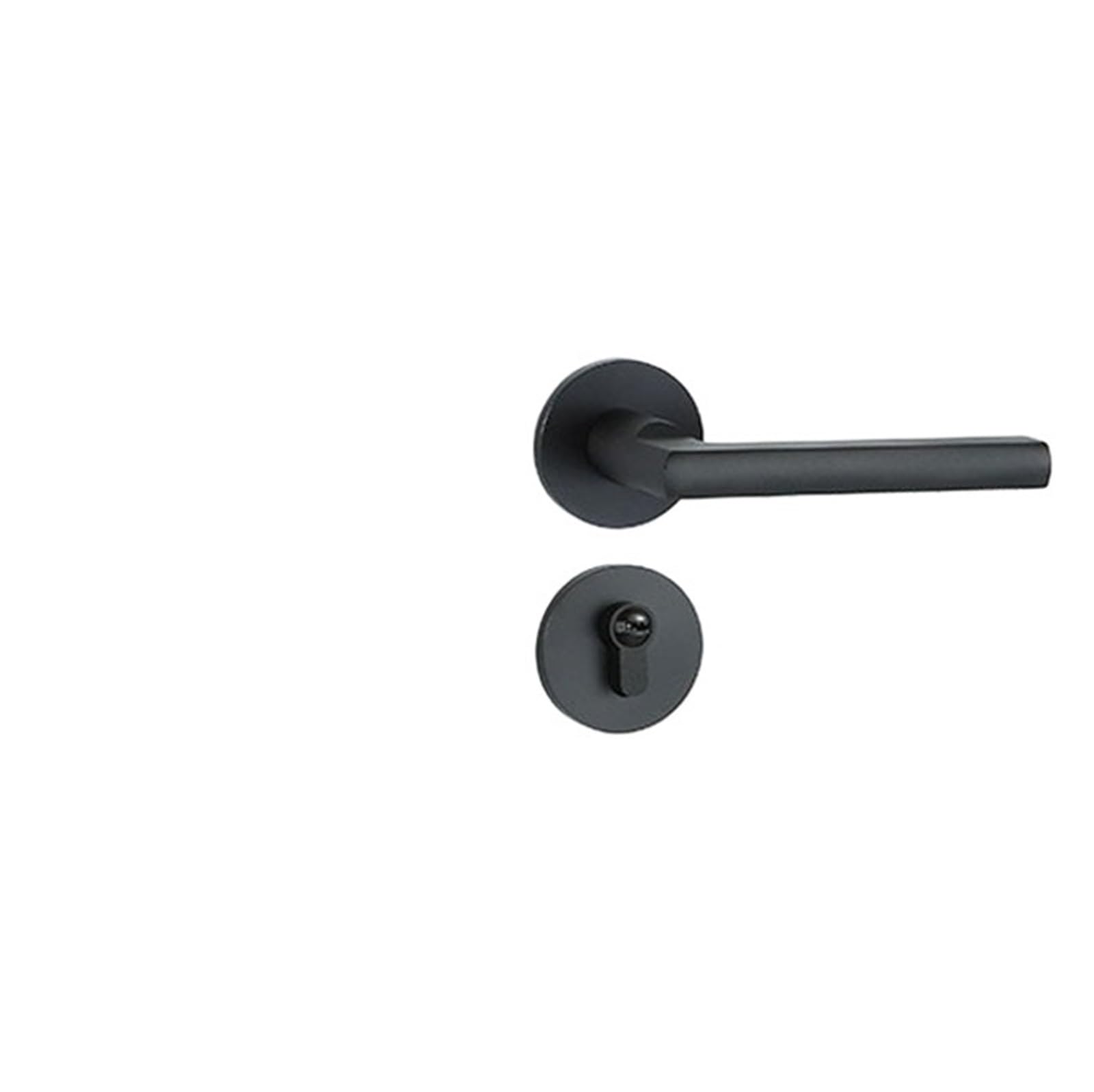 Serrure de porte intérieure en aluminium anodisé Yahei larg au design épuré