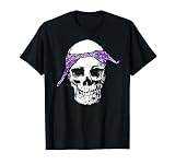 HipHop Skull & Purple Do Rag Bandana Old School Rap Retro T-Shirt