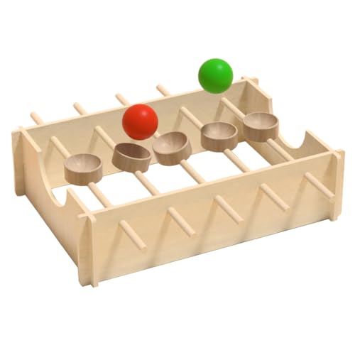 Jouet en bois avec circuit de billes pour table d'apprentissage précoce