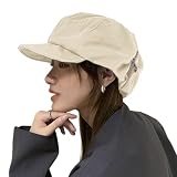 [Karsaer] キャスケット レディース 春夏秋冬 帽子 キャップ UVカット小顔効果 おしゃれ ベレー帽 54～60cmサイズ調整可能 通気性 吸汗排湿性 折り畳み可能 無地 G0212