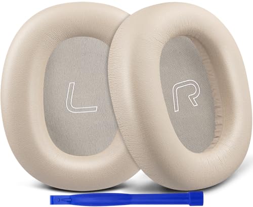 Coussinets Edifier WH950NB et W860NB Pro SOULWIT en cuir protéiné blanc