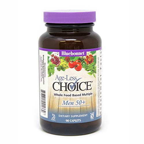 Bluebonnet Nutrition Age-Less Choice Whole Food-Based Multiple for Men 50+ Caplets, 90Count