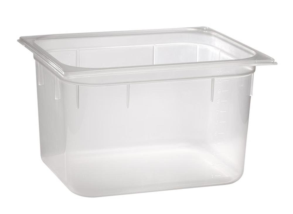 APS 82142 GN-Behälter 1/6, 17,6 x 16,2 cm, 200 mm tief, 2,8 Liter, Skalierung, Polypropylen
