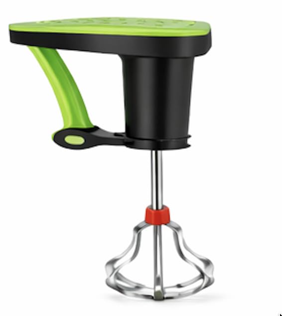 Hand Blender with Stainless Steel Beater, Green and Black, Manual Kitchen Mixer Tool-image-31
