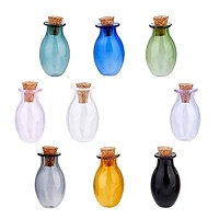 Generic Mini bouteilles en verre petits pots avec du liège à prix pas
