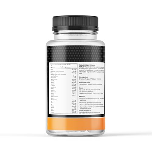 Image of Pro Multivitamins Capsules 60 Counts with Essential Minerals, Zinc & Vitamins for Stamina & Immunity Daily Supplement for Men & Women