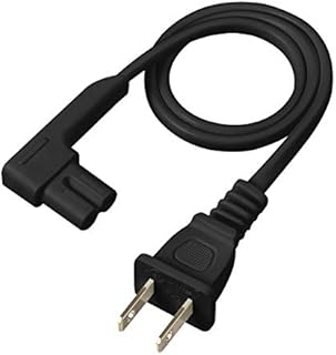 Vebner 19.5in Power Cord Compatible with Sonos One, Sonos One SL, Sonos Play-1 Speakers - Power Plug Cable (Short, Black)