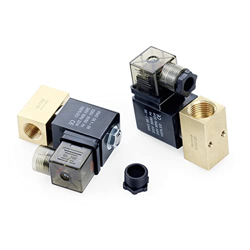 Électrovanne normalement fermée DN8 1/4" laiton 24V haute pression - 3