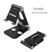 Portable Foldable Phone Holder Stand - Yotece (2017 New Design) Plastic Cell Phone Stand, Tablet Stand, Heavy-Duty, Dual Multi-Angle Adjustable for iPhone, iPad, Tablets, Macbook, Laptops, Black