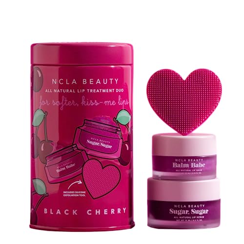 Ncla - Lip Care Set + Lip Scrubber - Black Cherry | Clean, Natural, Non-Toxic Beauty #TOP7