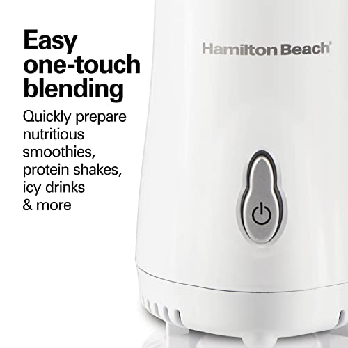 Hamilton Beach Personal Blender For Shakes And Smoothies With 14Oz Travel Cup And Lid, White (51101V) #TOP5