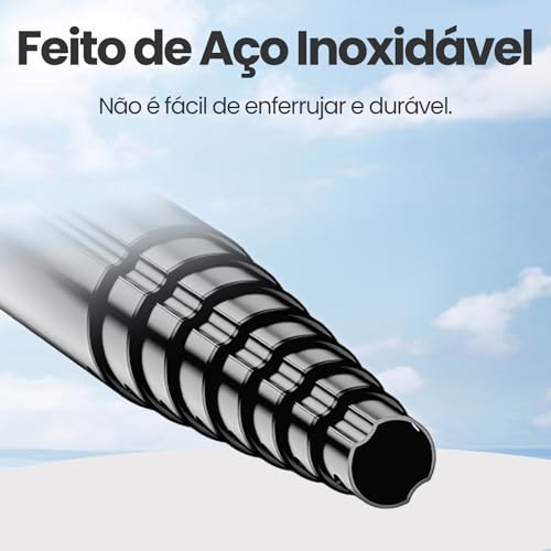 H'MASTON Tripe para Celular Pau de Selfie com Iluminação Bastao de Selfie com Controle Remoto Bluet