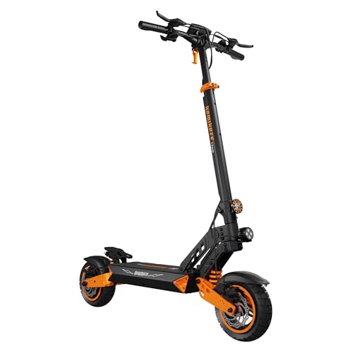 Monopatín Eléctrico Kamikaze K1 Plus – Motor 1000W, Batería 48V 20Ah, Autonomía hasta 80 km, Velocidad 20 km/h, Ruedas 10”, Suspensión, Doble Freno de Disco, IPX5, Negro