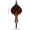 Wooden Fireplace Bellows, Air Bellow Fireplace Blower Leather Bellows Fire Bellows for Fireplaces, BBQ and Camping, Bellow with Hanging Leather Strap,Manual Air Blower BBQ Sets