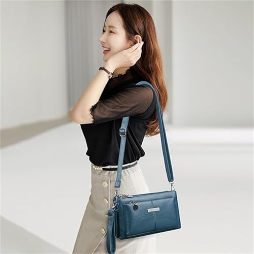 Blaciokamith Large Capacity Phone Bag Crossbody Bag,Fashion Multi Pockets Soft Leather Bag, for Phone Wallet Keys2