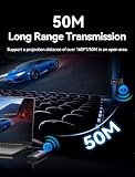 VENTION Bezprzewodowa stacja dokująca HDMI 4K 30 Hz, USB C, 5 G, bezprzewodowa transmisja danych 5 Gb/s, 165 FT/50 m, szybkie ładowanie 60 W, do strumieniowego przesyłania wideo z laptopa/telefonu