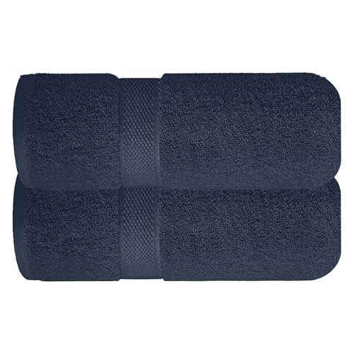Image of Sulfar 100% Terry Ring Spun Cotton Face Towel - Quick-Dry, Highly Absorbent (480 GSM) (30 x 30 Cm) Navy Blue (Pack of 2)