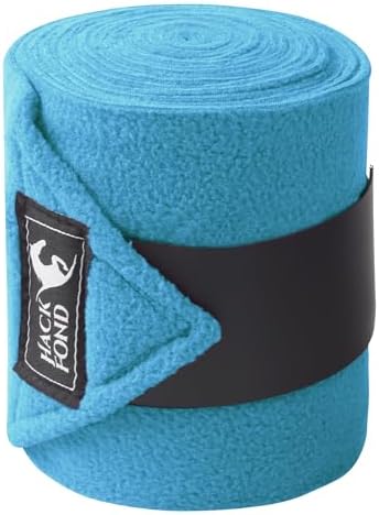 Fleece Horse Polo Leg Wraps Set of 4, 10' Horse Leg Bandages Stab...