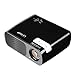 LESHP 1080P HD 3D Projector, 3200 Lumens 5.0 Inch LCD TFT Display Mini Portable Multi-Media for Home Cinema Theater TV Laptop Game SD iPad iPhone Android Smartphone-White,Black