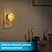GE SleepLite Jewel LED Night Light, Plug-in, Always on, Amber, UL-Certified, Energy Efficient, Ideal Nightlight for Bedroom, Bathroom, Nursery, Hallway, Kitchen, 11286, 2 Pack