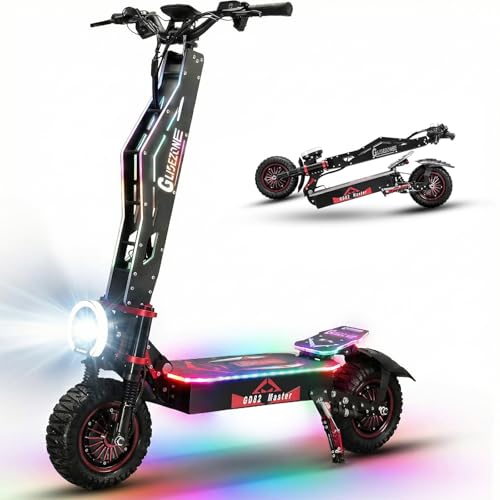 Image of GD82 Master 7000W Dual Motor Electric Scooter for Adults, 55 MPH High-Speed Adult Electric Scooter, 60V 36Ah Long Range E Scooter with Hydraulic Suspension, NFC Unlock, 12 inch Off-Road Tires.