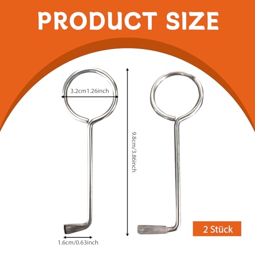 2 Stück Profi Dietrich Set,Bartschlüssel Universal Aus Edelstahl,Buntbartschlüssel Universal, Profi Dietrich Set,Geeignet zum Öffnen von Türschlössern,Türöffner Schlüssel für BuntBart Schloss.