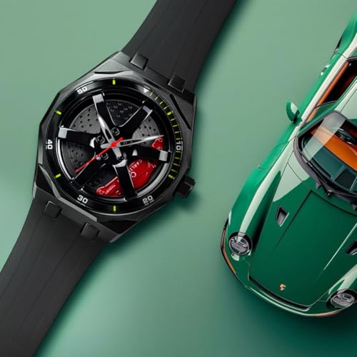 Image of Carlington Nitro Series Analog Watches for Men | Unique Wheel Dial Design | Premium Silicone Strap | Stylish Sports Look | Quartz Movement Wrist Watches for Boys & Men CT-7277