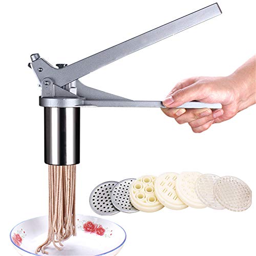 RoseFlower Portable Stainless Steel Manual Noodle Maker Noodle Pasta Machine Cutter Fruits Juicer
