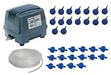 HAP-60 Hailea Set Membranpumpe Hi-Blow Garten Luftpumpe Sauerstoffpumpe 45 W