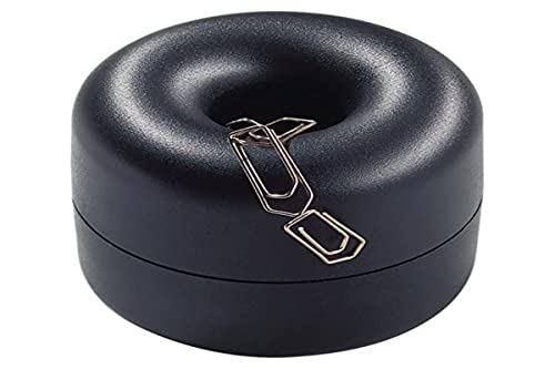 Helit H6257995 - Klammernspender mit Magnet „the donut“, schwarz
