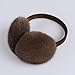 BOONJOVIA Unisex Real Mink Fur Earmuffs With Velvet Band Mens Womens Foldable Ear Warmer-Luxury Winter Fashion (Light Brown)