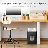 Bonsaii Micro-Cut Paper Shredder, 6-Sheet Capacity for Home and Office Use – Shreds Credit Cards, Staples, and Clips – Compact Design with Portable Handle and 16L Wastebasket (C261-D) - Image 7