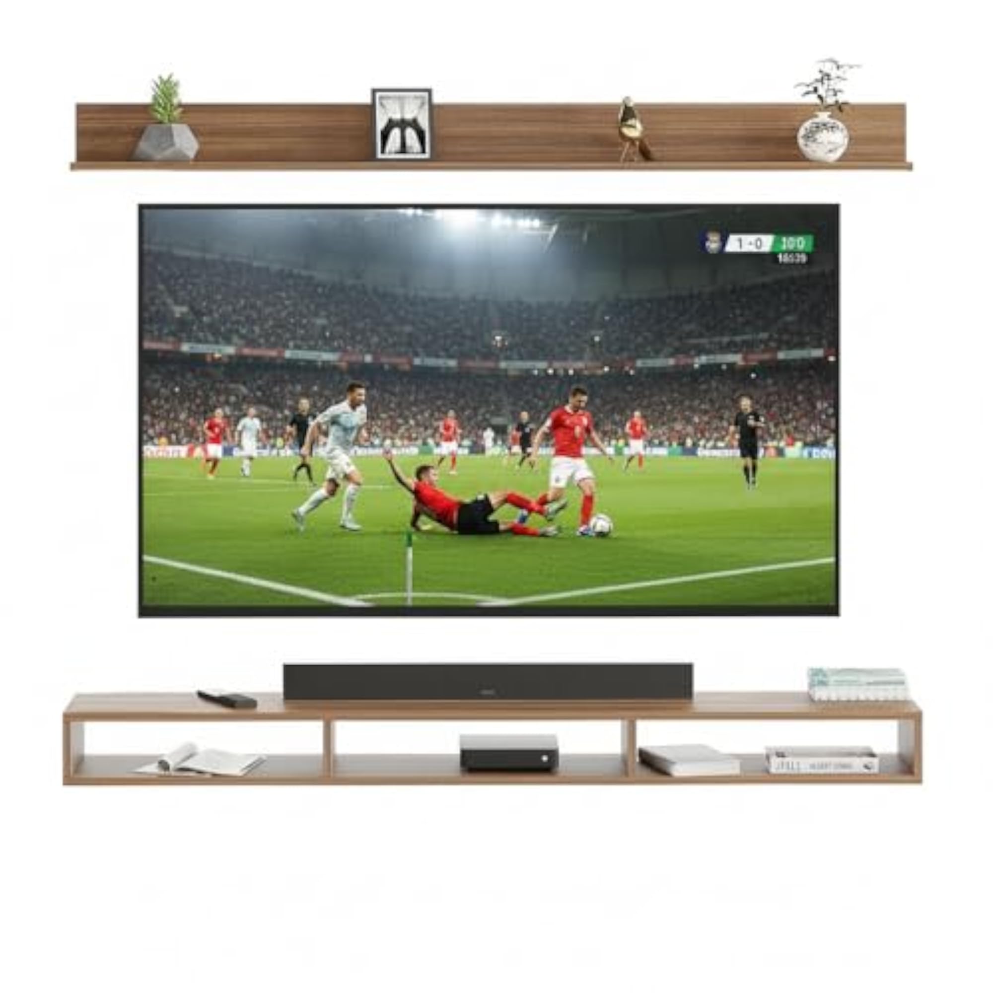 Engineered Wood Wall Mounted TV Unit for 32-50 Inch TV