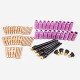 68pcs TIG Torch Consumables Accessories KIT for TIG Welding Torch PTA DB SR WP 17 18 26